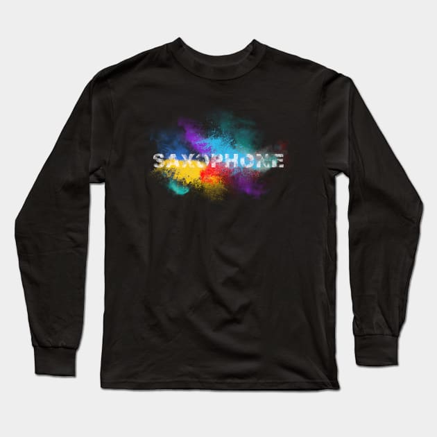 Saxophone Long Sleeve T-Shirt by janno